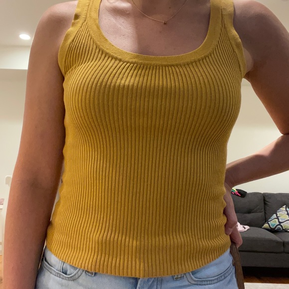 H&M Ribbed Dark Yellow Tank - Picture 3 of 4